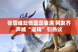 张雪峰贬低国足表演 网友齐声喊“退钱”引热议