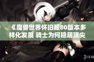 《魔兽世界怀旧服80版本多样化发展 骑士为何稳居顶尖地位》