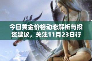 今日黄金价格动态解析与投资建议，关注11月23日行情走势