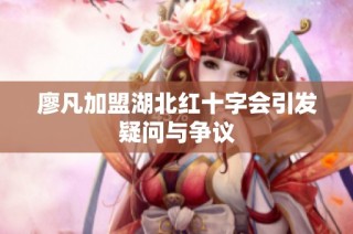 廖凡加盟湖北红十字会引发疑问与争议