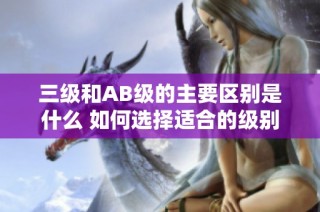三级和AB级的主要区别是什么 如何选择适合的级别