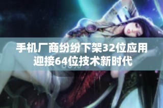 手机厂商纷纷下架32位应用 迎接64位技术新时代