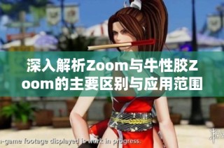 深入解析Zoom与牛性胶Zoom的主要区别与应用范围