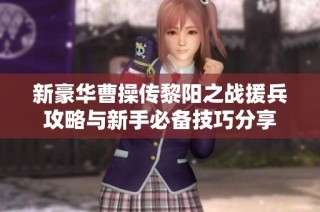 新豪华曹操传黎阳之战援兵攻略与新手必备技巧分享