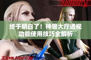 终于明白了！神兽大厅透视功能使用技巧全解析