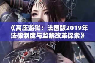 《高压监狱：法国版2019年法律制度与监禁改革探索》