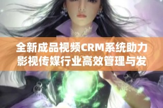 全新成品视频CRM系统助力影视传媒行业高效管理与发展