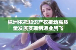 株洲依托知识产权推动高质量发展实现制造业腾飞