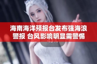 海南海洋预报台发布强海浪警报 台风影响明显需警惕