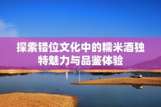 探索错位文化中的糯米酒独特魅力与品鉴体验