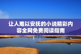让人难以安抚的小说精彩内容全网免费阅读指南