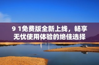 9 1免费版全新上线，畅享无忧使用体验的绝佳选择