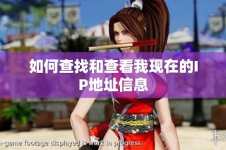 如何查找和查看我现在的IP地址信息