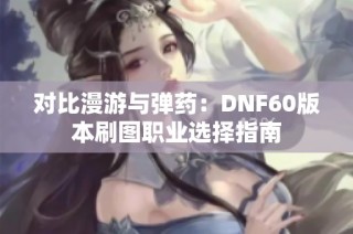对比漫游与弹药：DNF60版本刷图职业选择指南