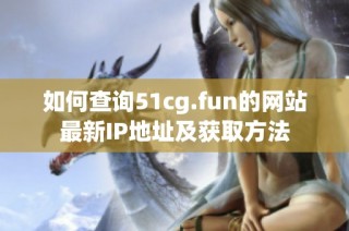 如何查询51cg.fun的网站最新IP地址及获取方法