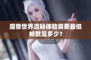 魔兽世界流畅体验需要最低帧数是多少？