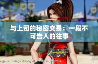 与上司的秘密交易：一段不可告人的往事
