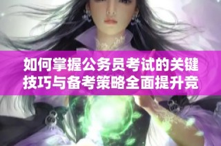 如何掌握公务员考试的关键技巧与备考策略全面提升竞争力