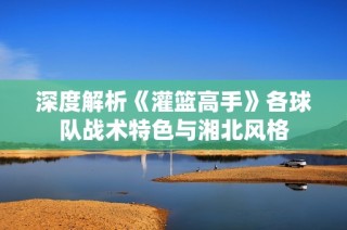 深度解析《灌篮高手》各球队战术特色与湘北风格
