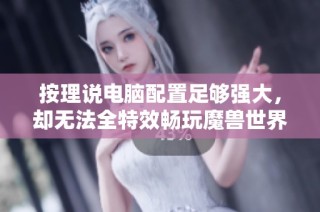 按理说电脑配置足够强大，却无法全特效畅玩魔兽世界的原因探讨