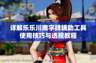 详解乐乐川南字牌辅助工具使用技巧与透视教程