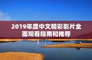 2019年度中文精彩影片全面观看指南和推荐