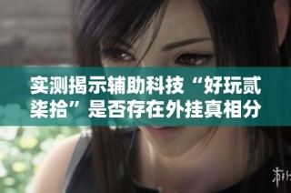 实测揭示辅助科技“好玩贰柒拾”是否存在外挂真相分析