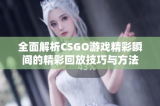 全面解析CSGO游戏精彩瞬间的精彩回放技巧与方法
