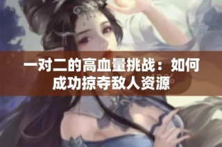 一对二的高血量挑战：如何成功掠夺敌人资源