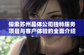 探索苏州晶体公司独特服务项目与客户体验的全面介绍