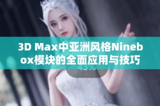 3D Max中亚洲风格Ninebox模块的全面应用与技巧解析