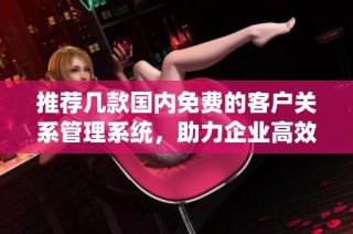 推荐几款国内免费的客户关系管理系统，助力企业高效运营