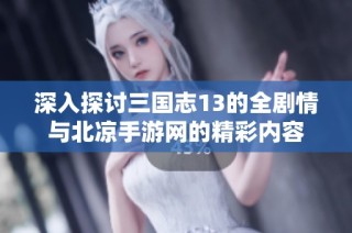 深入探讨三国志13的全剧情与北凉手游网的精彩内容