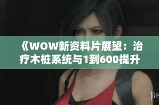 《WOW新资料片展望：治疗木桩系统与1到600提升测试详解》