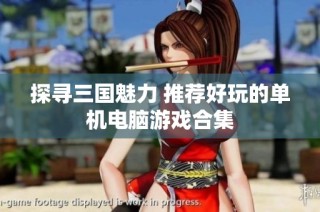 探寻三国魅力 推荐好玩的单机电脑游戏合集