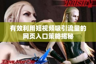 有效利用短视频吸引流量的网页入口策略揭秘