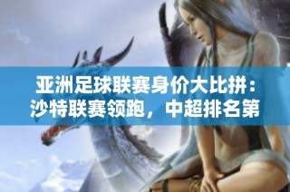 亚洲足球联赛身价大比拼：沙特联赛领跑，中超排名第七
