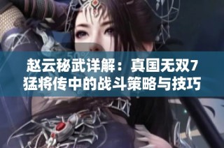 赵云秘武详解：真国无双7猛将传中的战斗策略与技巧