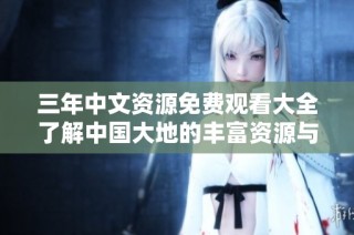 三年中文资源免费观看大全了解中国大地的丰富资源与文化