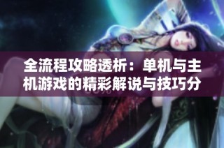 全流程攻略透析：单机与主机游戏的精彩解说与技巧分享