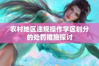 农村地区违规操作学区划分的处罚措施探讨