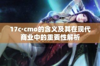 17c·cmo的含义及其在现代商业中的重要性解析