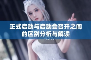正式启动与启动会召开之间的区别分析与解读