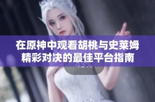 在原神中观看胡桃与史莱姆精彩对决的最佳平台指南