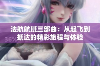 法航航班三部曲：从起飞到抵达的精彩旅程与体验