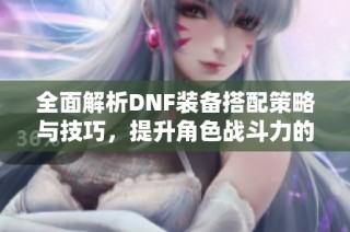 全面解析DNF装备搭配策略与技巧，提升角色战斗力的方法