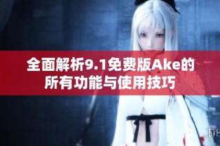 全面解析9.1免费版Ake的所有功能与使用技巧