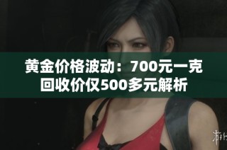 黄金价格波动：700元一克回收价仅500多元解析