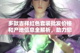 多款吉祥红色套装批发价格和产地信息全解析，助力您的促销活动成功进行