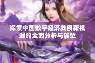 探索中国数字经济发展新机遇的全面分析与展望